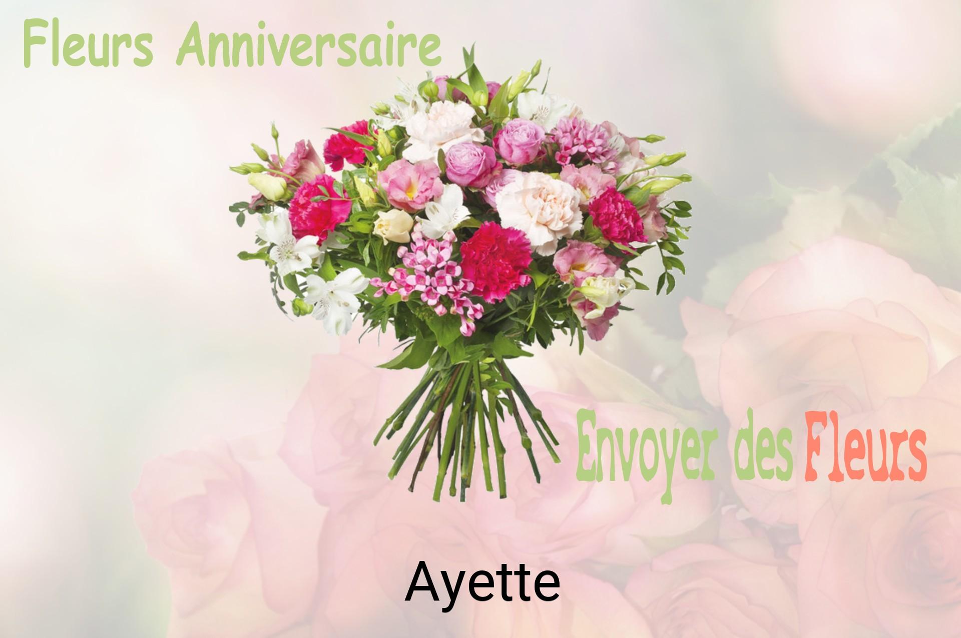 Bouquet de fleurs d’anniversaire livré à Ayette