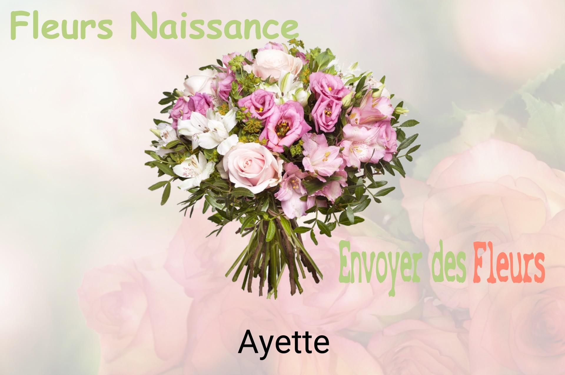 Bouquet de fleurs de naissance livré à Ayette